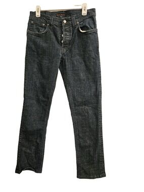 Nudie Jeans Co Grim Tim Slim Straight Jeans Men 34x34 Deep Blue